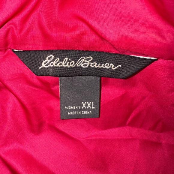 Eddie Bauer Down Coat Burgundy 700 Fill XXL Jacket Puffer - Picture 6 of 6